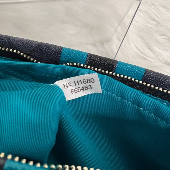 Coach Varsity Stripped large Wristlet - Picture 4 of 8